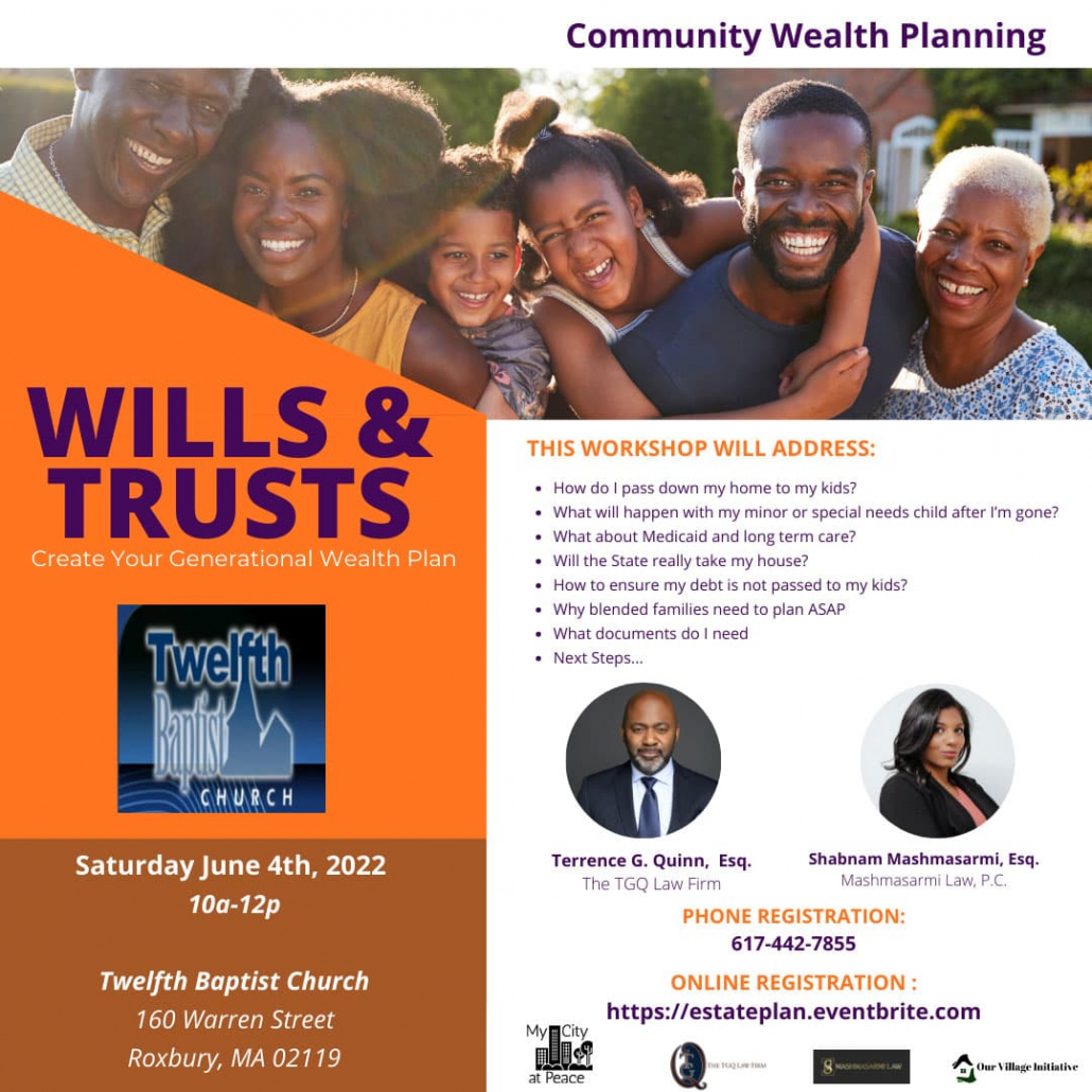 Will or Trusts: Create Your Generational Wealth Plan -Twelfth Baptist Church 