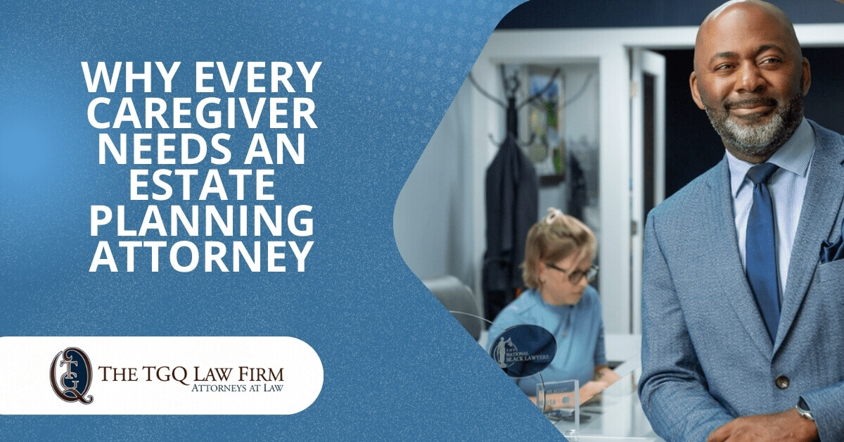 Estate Planning Attorney, Terrence Quinn Leaning Against The Front Desk and Smiling at The TGQ Law Firm | Why Every Caregiver Needs An Estate Planning Attorney | The TGQ Law Firm